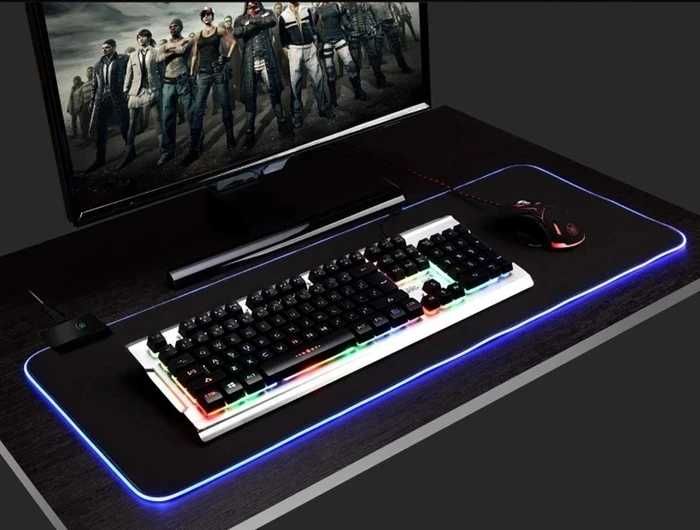 Tapeta Rato Gaming GMS-X5 RGB Gaming Mouse Pad Led RGB 80cmx30cm 4mm