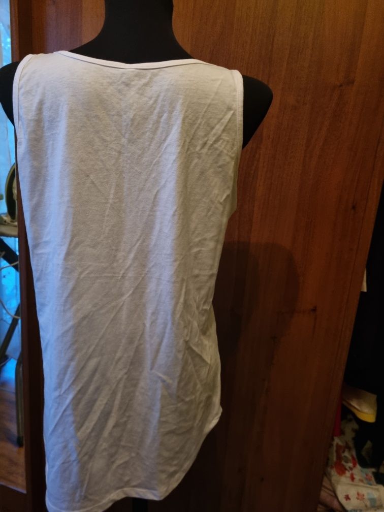 Białą koszulka na lato Cropp XL