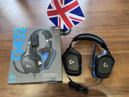 Навушники з мікрофоном Logitech G432 Surround Sound 7.1  Звукова карта