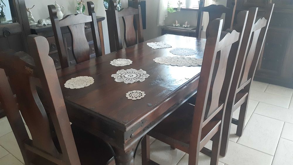 Stół rozkładany Bombai- drewno-palisander. Część zestawu. Cudny!