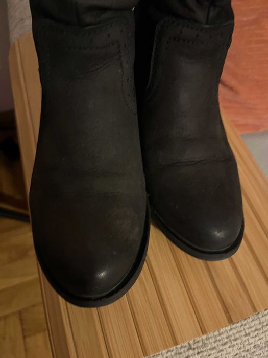Nessi ciepłe skórzane botki r 36/37