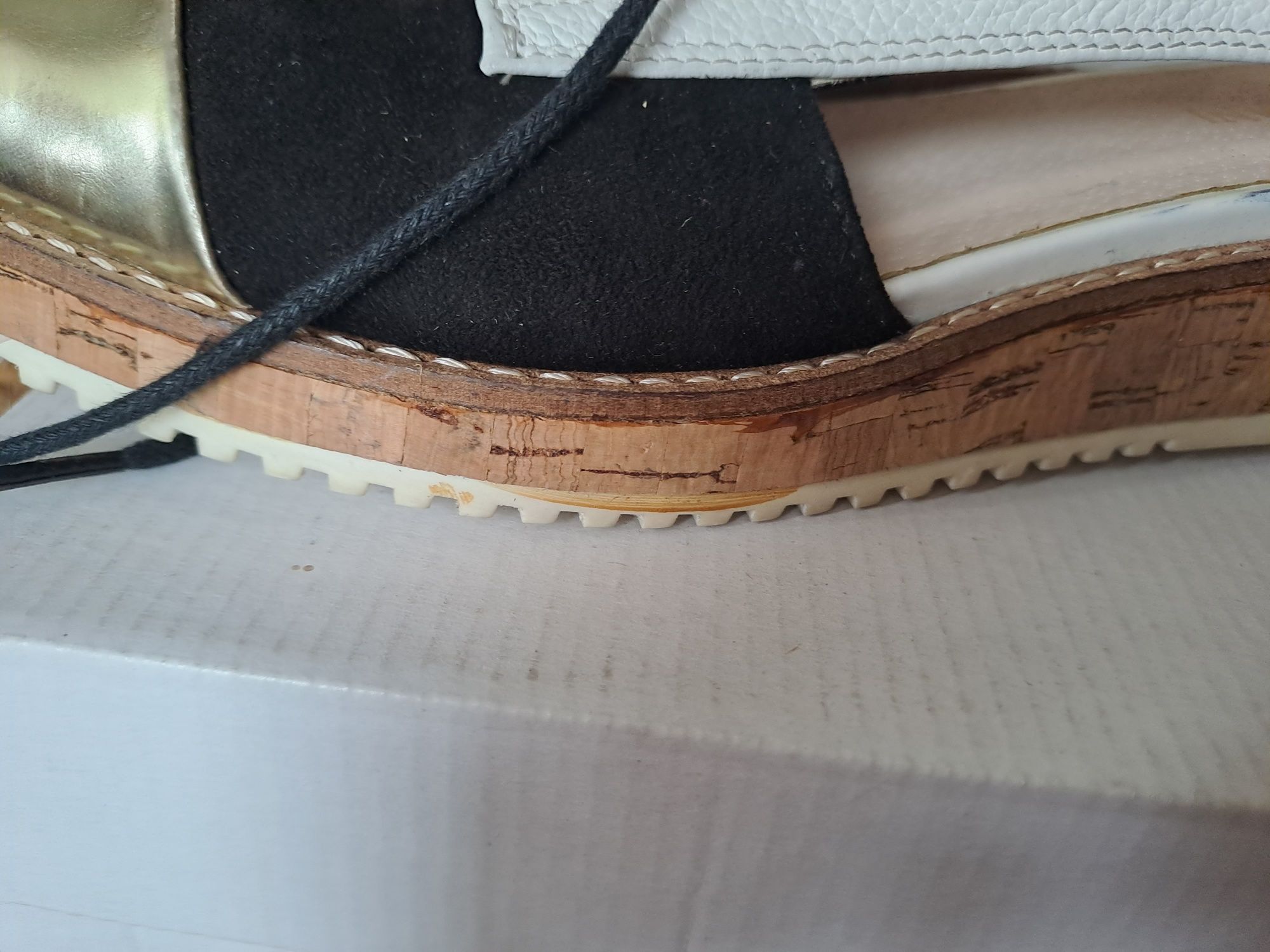 Nowe skórzane skóra buty półbuty Umani