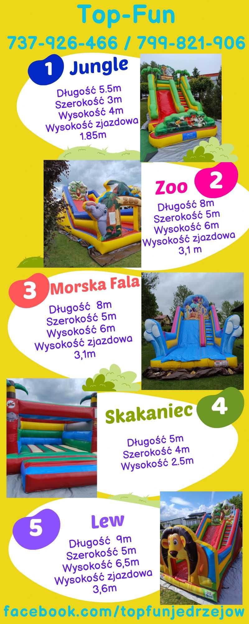 Wynajem dmuchaniec dmuchana zjeżdżalnia zamek dmuchańce na wynajem