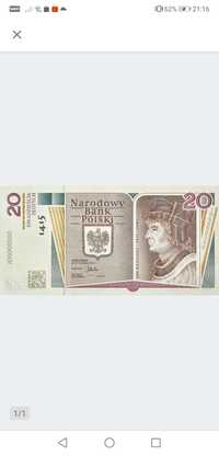 Banknot 20 zł 2015 r. Długosz