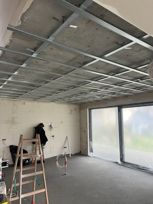Ocieplanie poddaszy, Zabudowa GK, Sufity Podwieszane