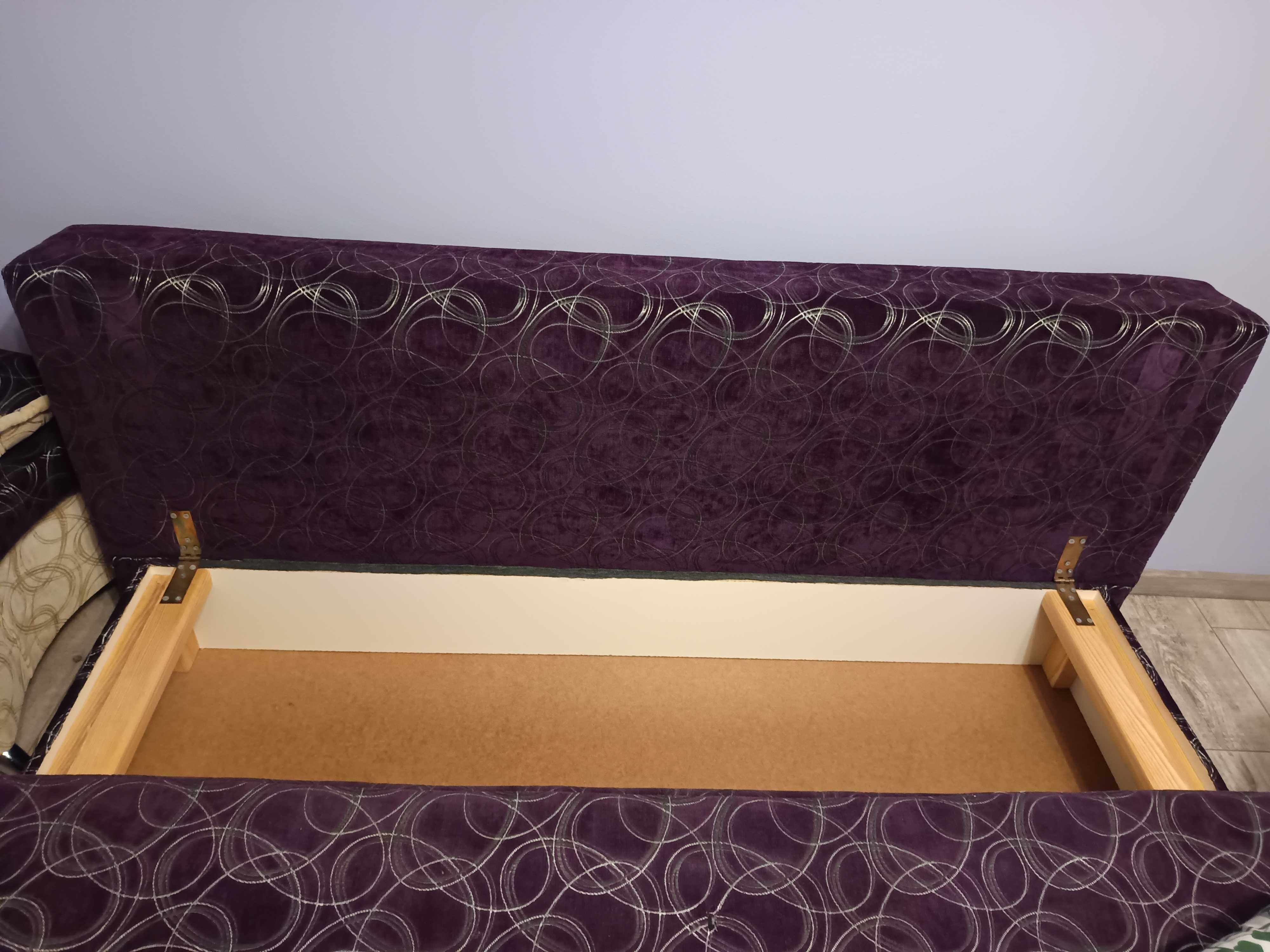 Sofa 2 fotele i pufa