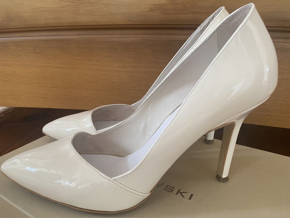 Buty szpilki 38 skóra Baldowski ślub