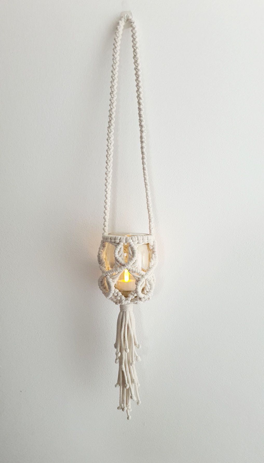 Lampion boho ecru lub czarny