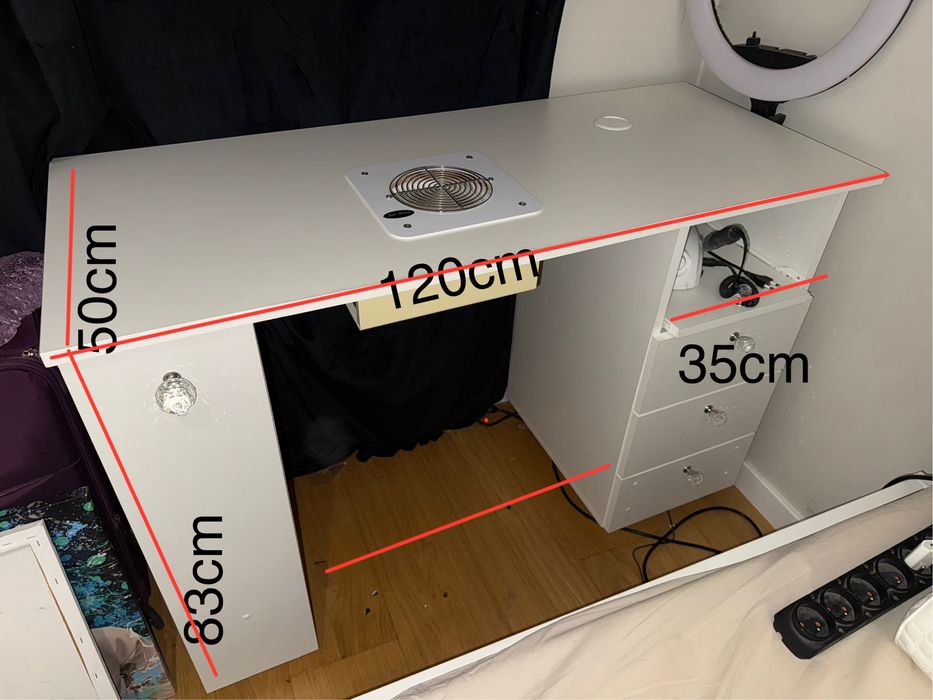 Profesjonalny stół do manicure + pochłaniacz Air Max