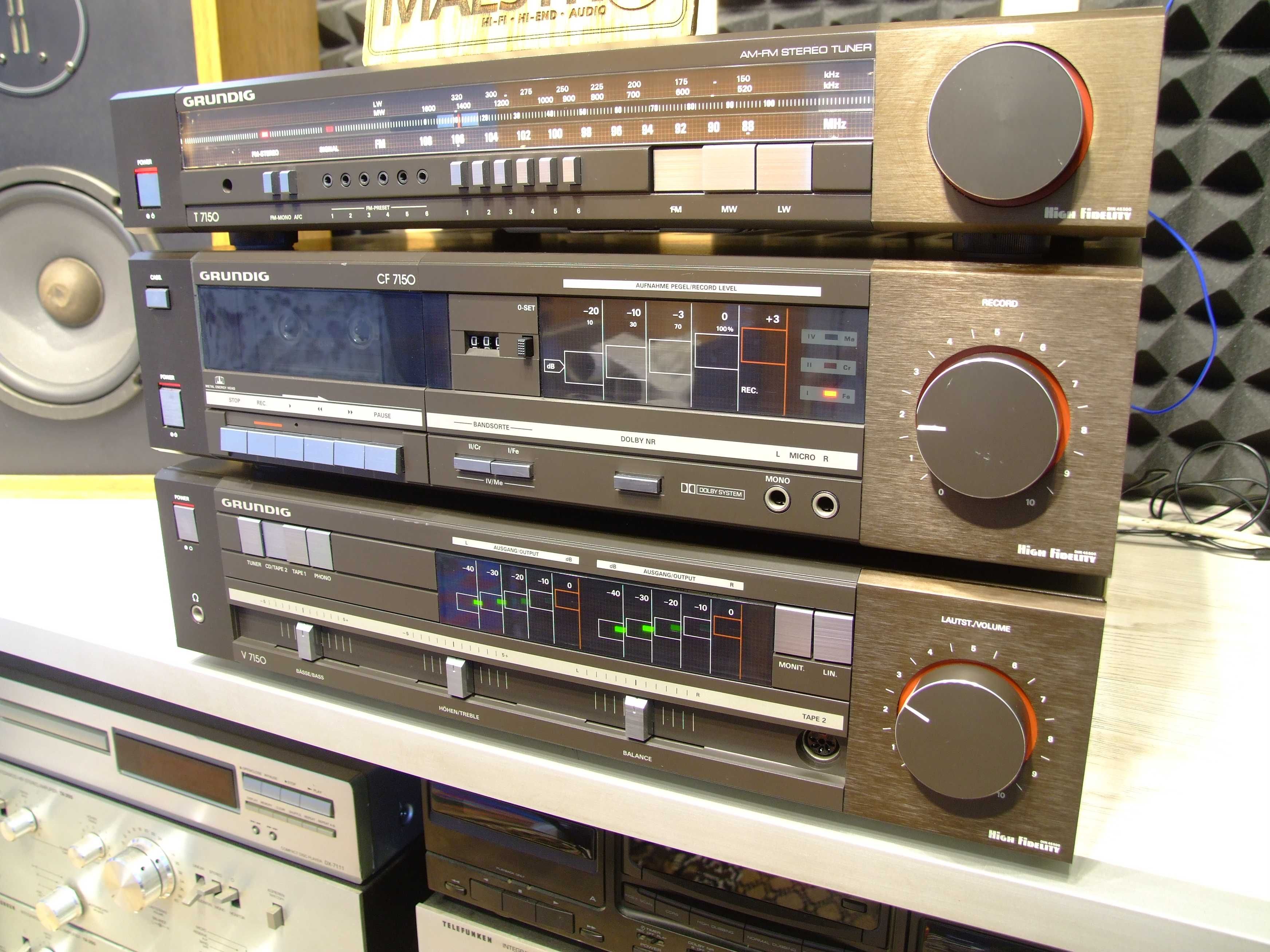 Підсилювач Grundig V7150 + тюнер + дека. Без передплати