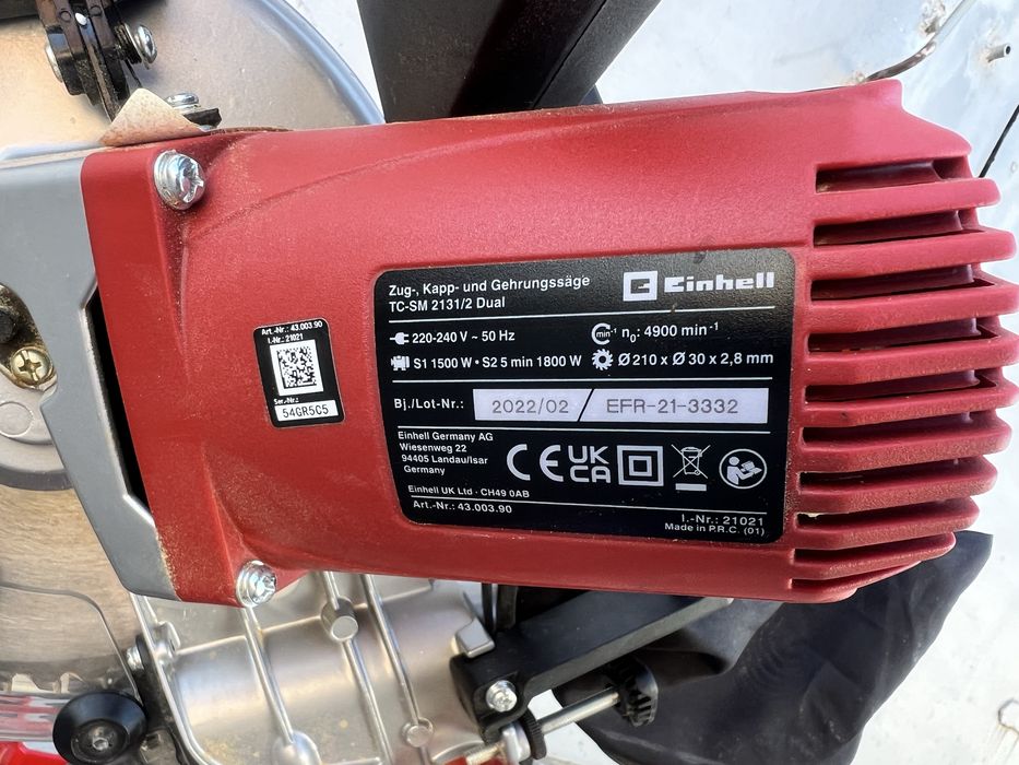 Торцювальна пила з протяжкою  Einhell TC-SM 2131/2 Dual