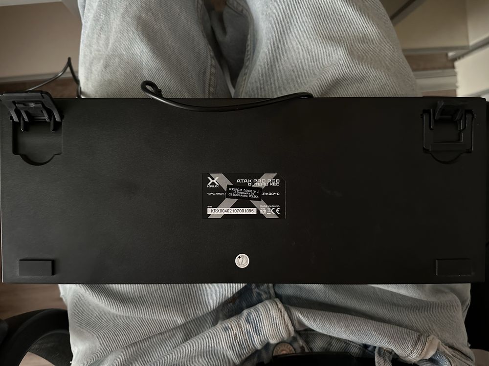 klawiatura mechaniczna krux atax pro rgb outemu red tkl