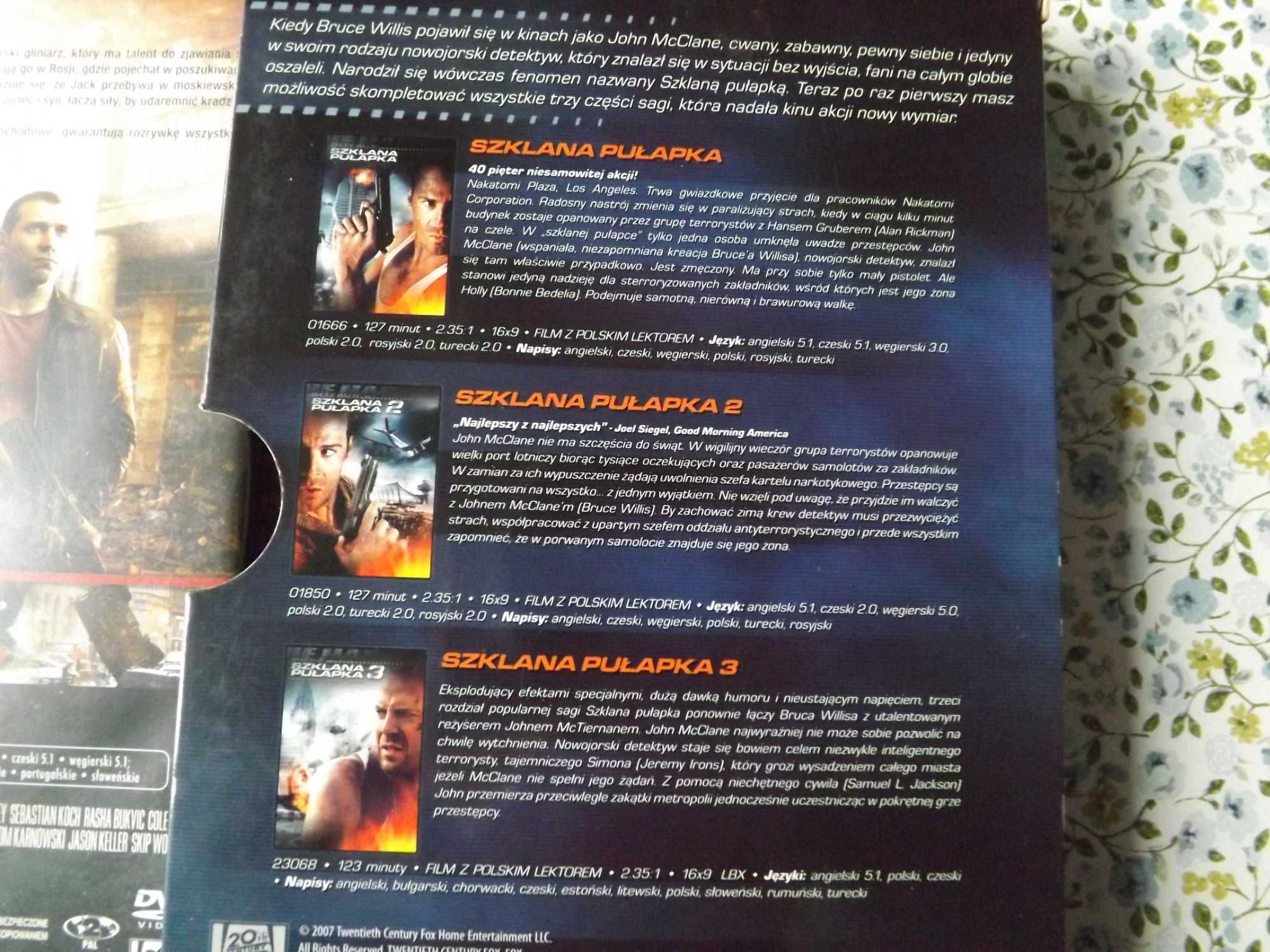szklana pułapka kolekcja dvd 5 filmy po polsku