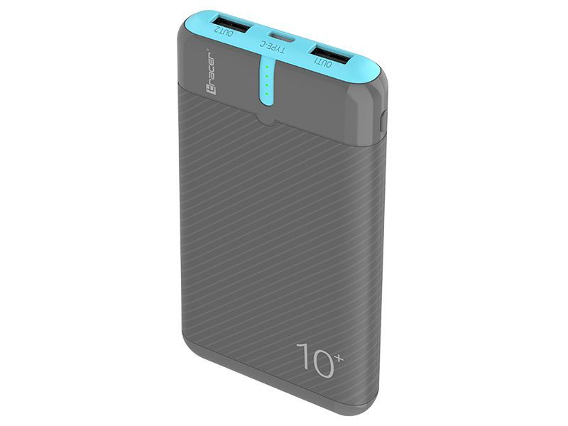 Powerbank Tracer EnerGo 10000mAh Szary/Niebieski
