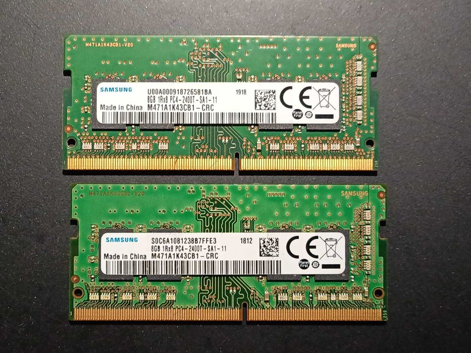 8GB DDR4 PC4-19200 Samsung Оперативна память 2400MHZ Для ноутбуків 8Гб