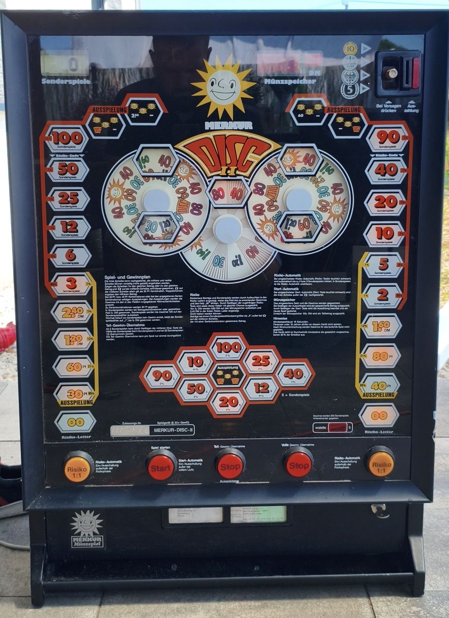 Automat do gry Merkur Disc II – klasyk lat 80 retro