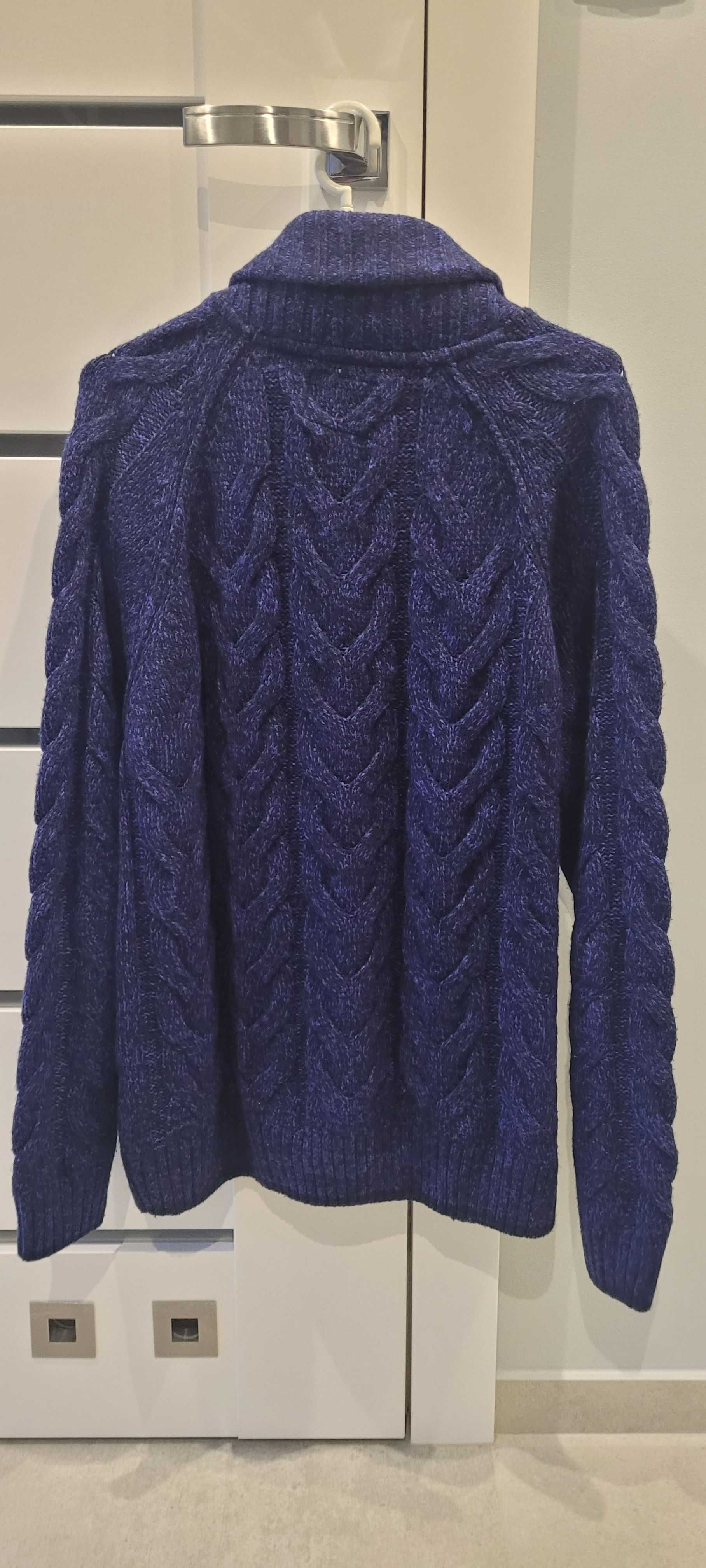 Sweter męski ciepły stylowy XL