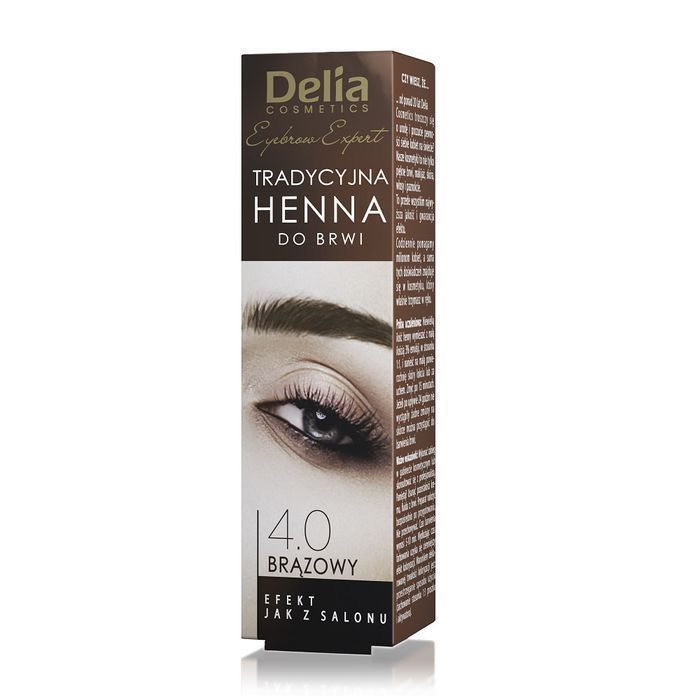 Delia Eyebrow Expert Tradycyjna Henna Do Brwi 4.0 Brąz 2G (P1)