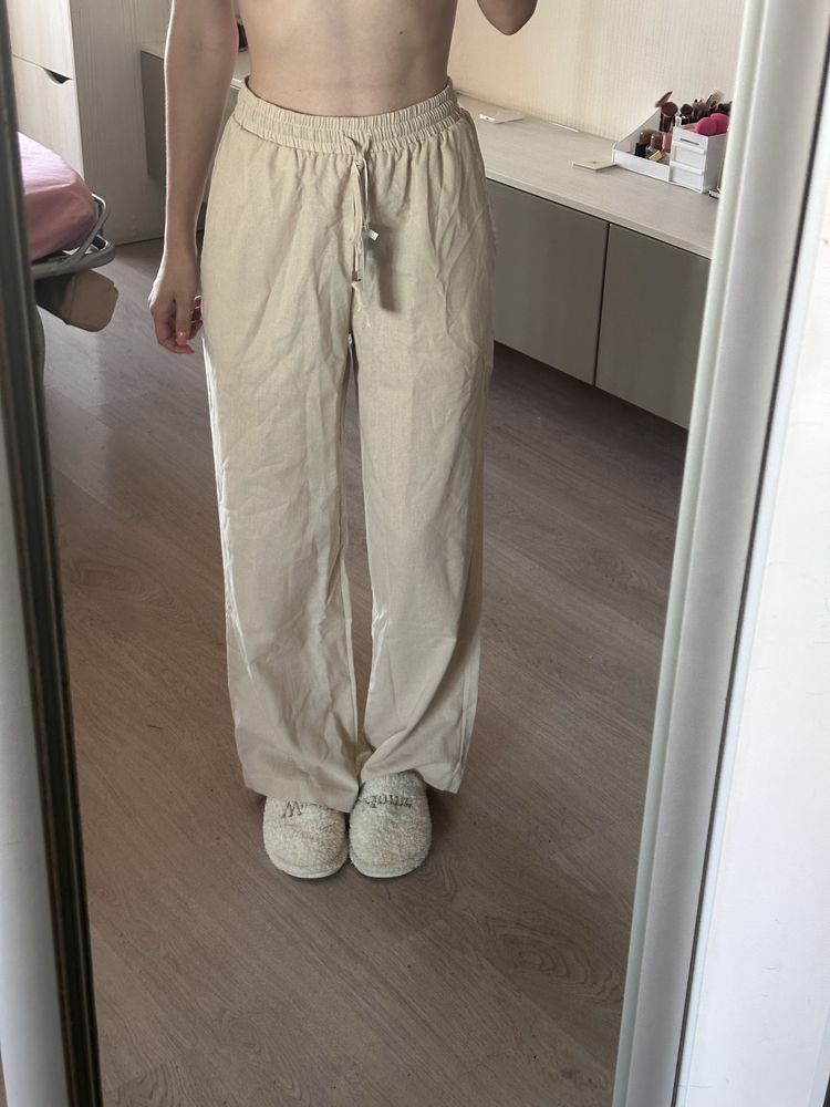 Лляні штани zara S