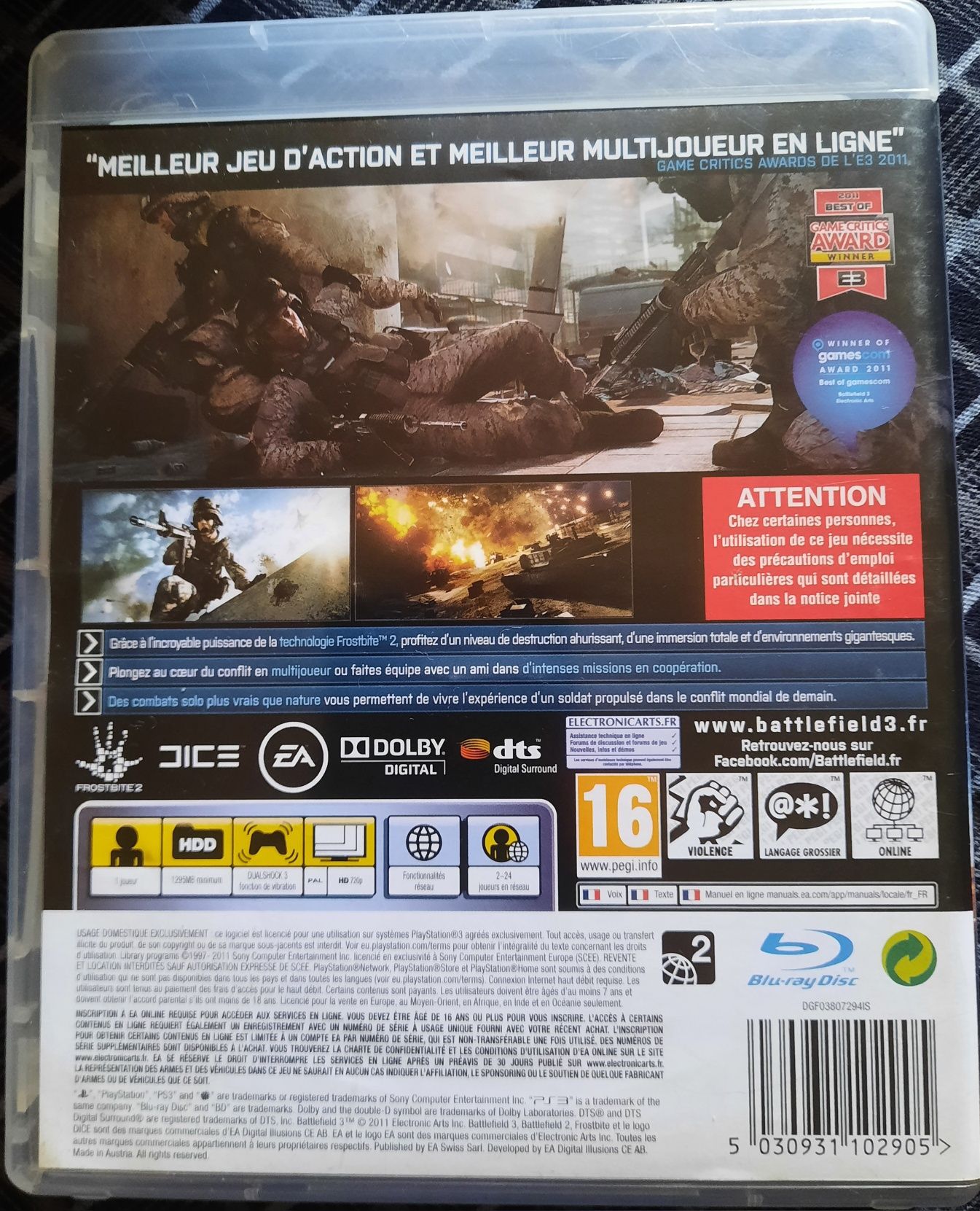 Battle field 3 para ps3