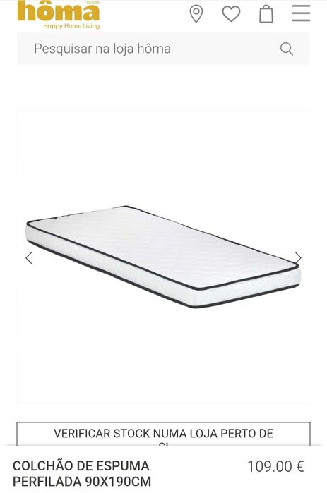 COLCHÃO NOVO 90x190