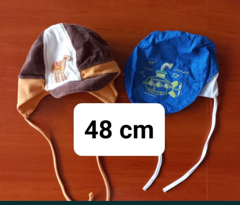 Czapki dla chłopca 48cm