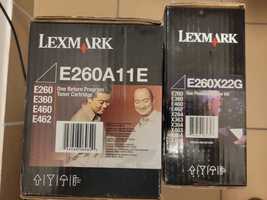 Toner i bęben Lexmark E260A11E, E260X22G,