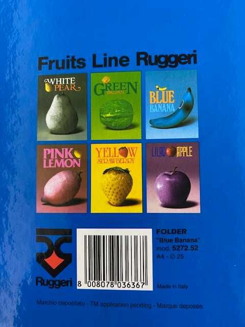 Dossiers Fruit Line (Banana Azul e Morango Amarelo) e Morango (outro)