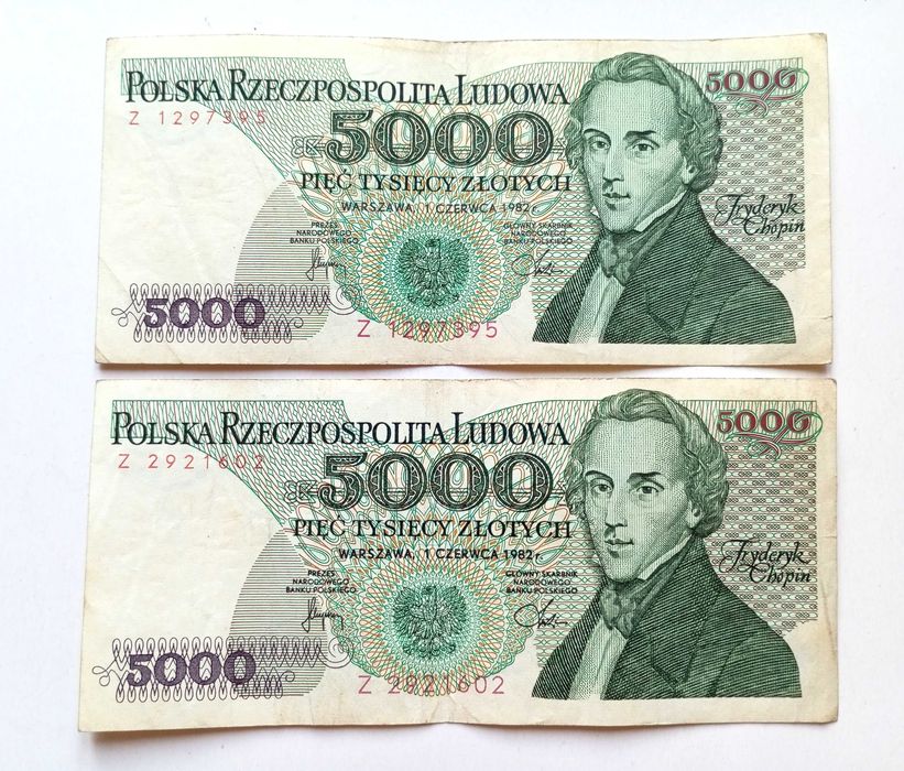 5000 zł 1982   - Z -