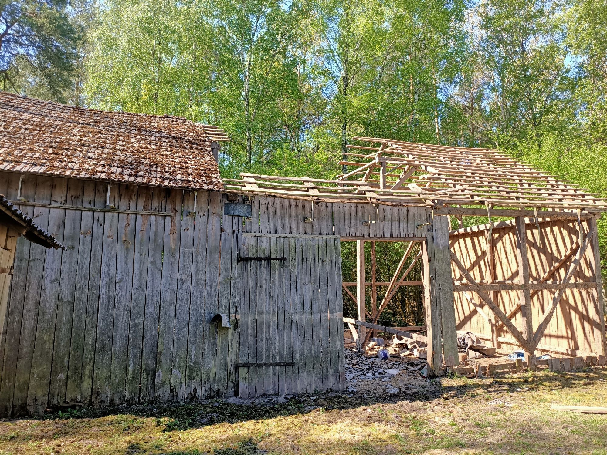 Skup starych desek stodół stare drewno rozbiórki stodol