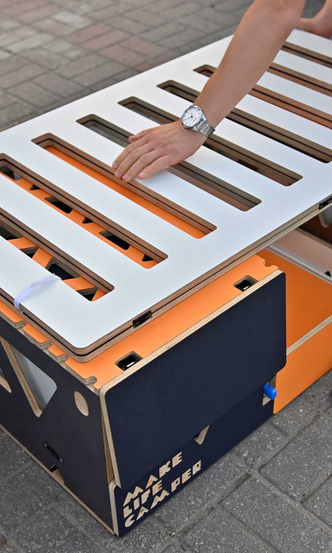 Camperbox do busa, minivana, kombivana i vana - łóżko, kuchenka, woda