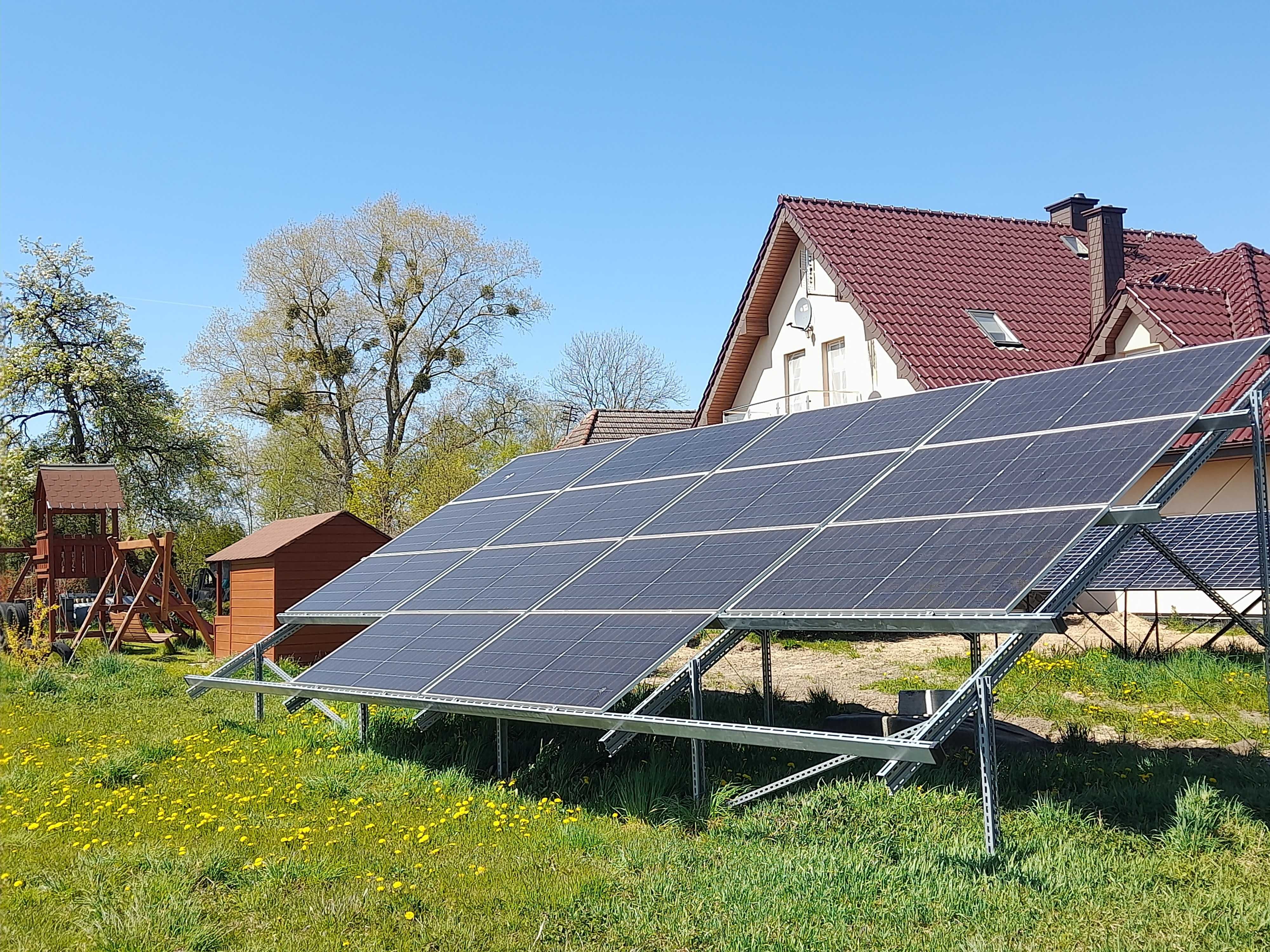 Fotowoltaika hybryda DEYE grunt  10kwp +ME 16KWh .UPS 3 fazy