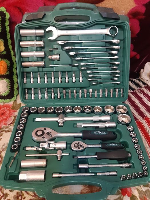 Польский набор инструментов головок рожково-накидных ключей.Stoner-94.