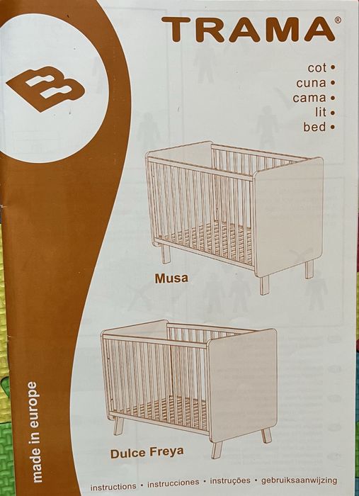 Cama grades bebé - branco mate