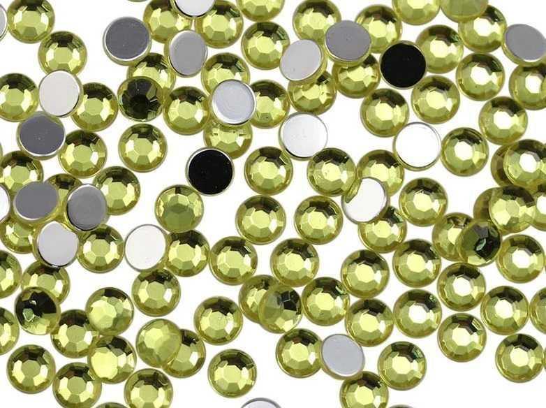 C12 Cyrkonie cekiny jety komplet 2mm do paznokci lub scrapbooking