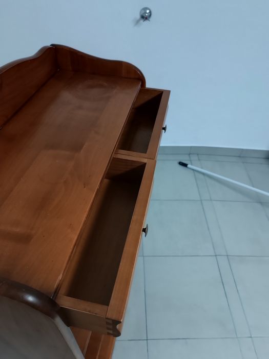 Lindo móvel de entrada l com prateleiras