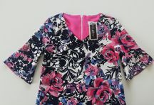 Elegancka sukienka we wzorki 42/XL