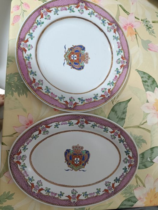 Prato e travessa porcelana
