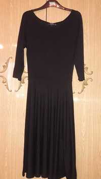 Платье черное вискозное  COAST