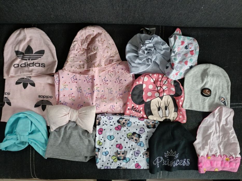 Czapki wiosna jesień dziewczynka 1-2 lata