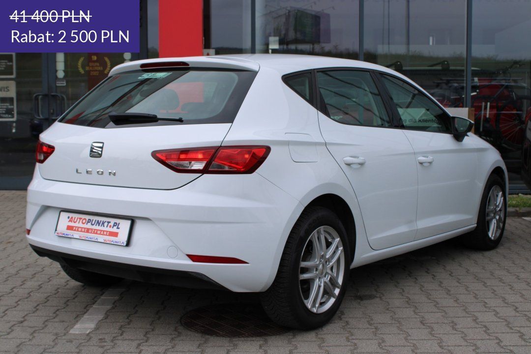 Seat Leon Reference 1.2 TSI 86KM, 2018r. Salon PL, Fv23%, Alufelgi, Klima