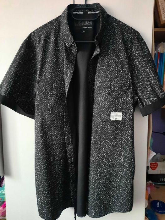 Koszula wrzorzysta z krótkimi rękawami