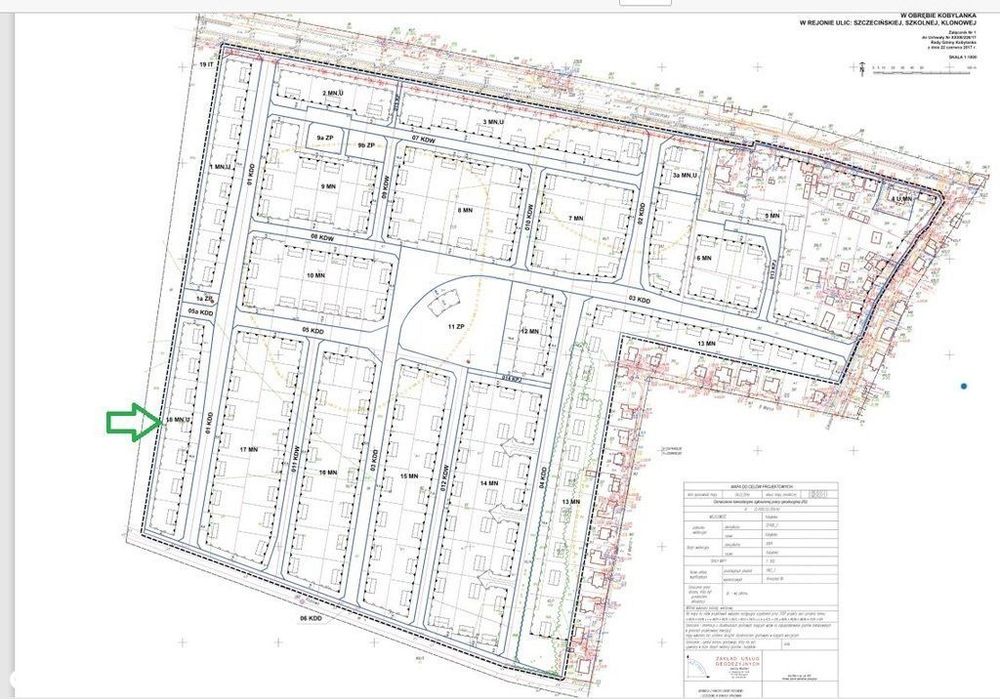 Kobylanka: działka z planem zagospodar. pod lasem