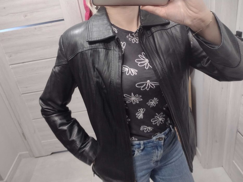 Kurtka  damska ze skóry ekologicznej rozmiar M