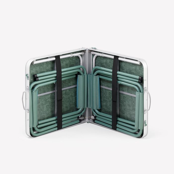 MESA DE CAMPISMO DOBRÁVEL - 4 BANCOS - 4 A 6 PESSOAS