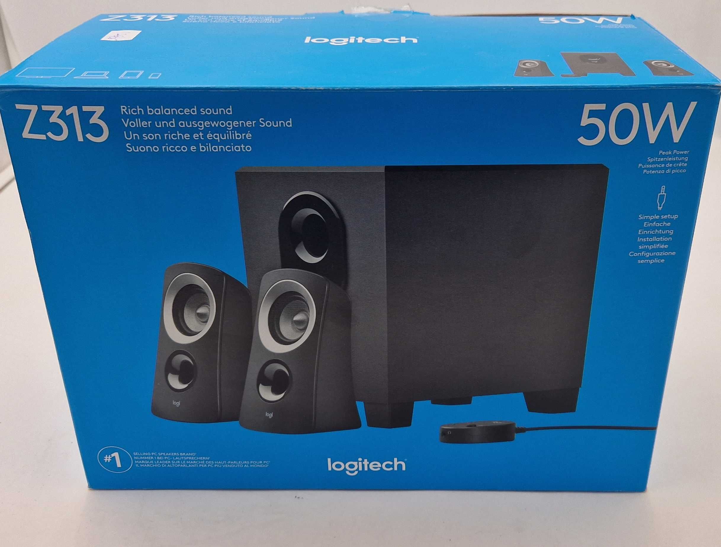 Głośniki Subwoofer Logitech Z313. 50W Pudełko GWARANCJA / Fajne OKAZJE