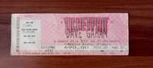 DAVE GAHAN 2003 Praga bilet kolekcjonerski