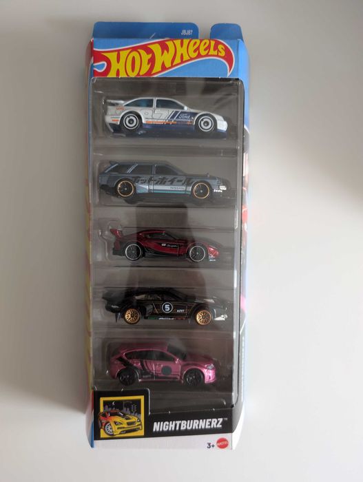 Hot Wheels 5-pak Nightburnerz, nowe