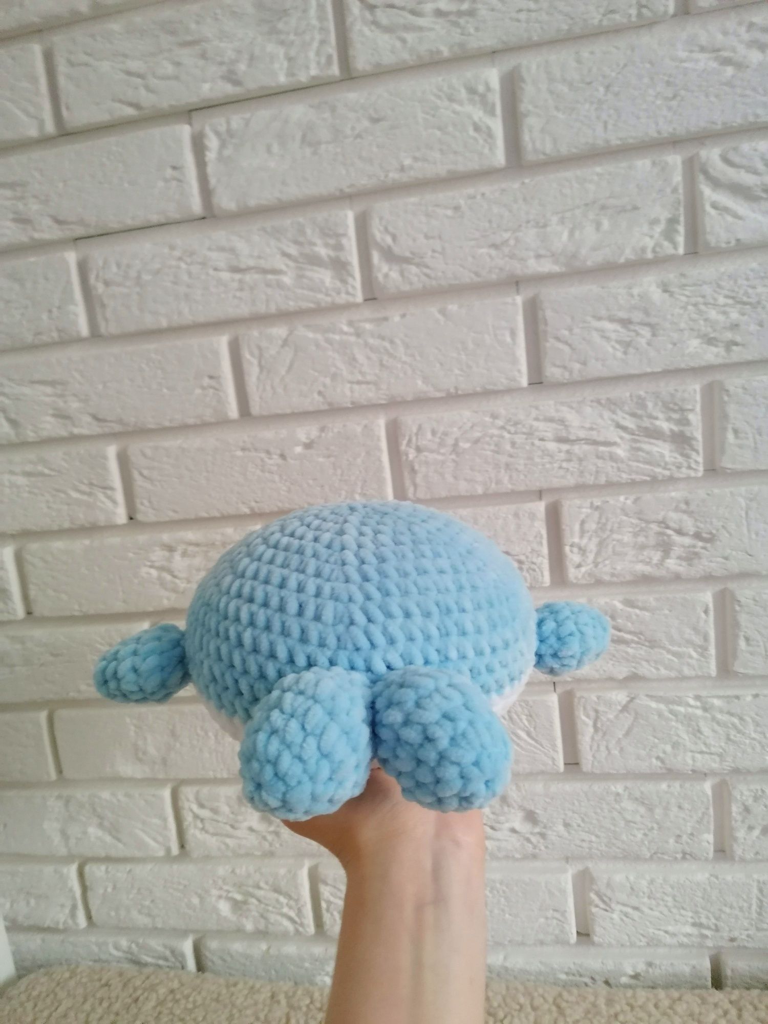 Wieloryb na szydełku amigurumi