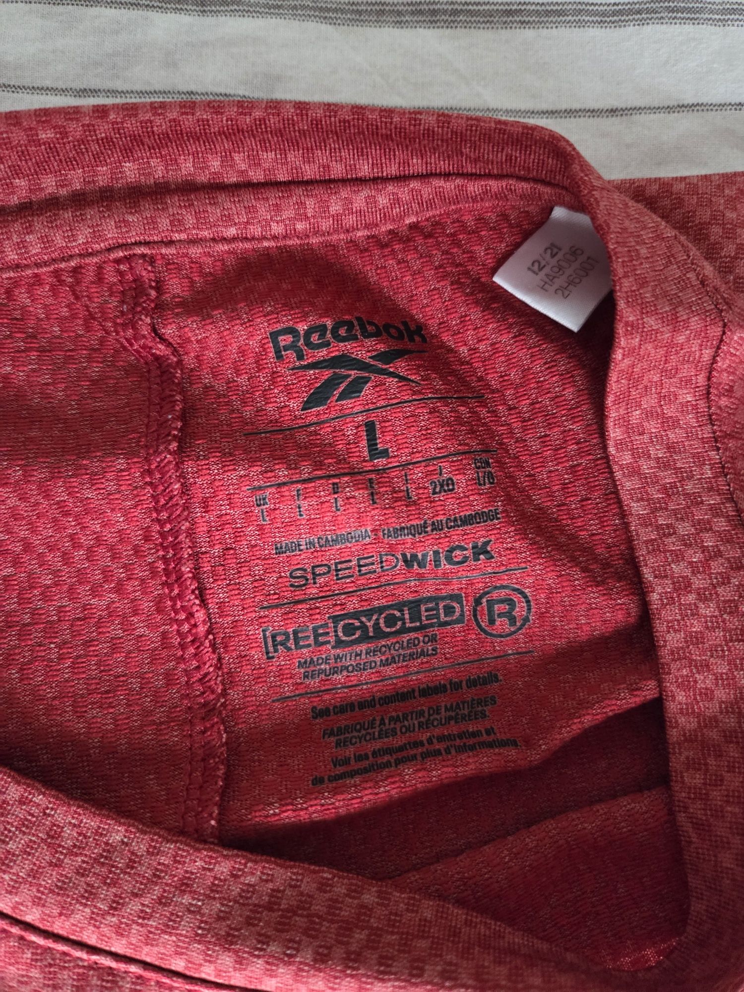 Koszulka termoaktywna sportowa reebok r.L stan bdb męska